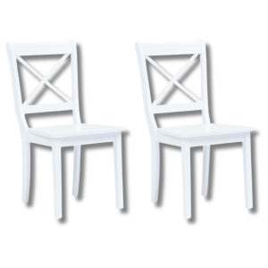 Chaise Blanche Et Bois