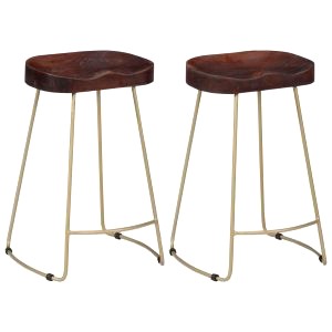 Chaise De Bar Bois Marron Fonce 45 X 40 X 62 Cm 13