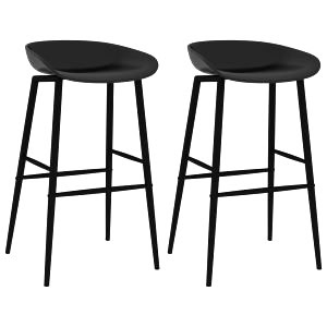 Chaise De Bar Scandinave Noir 2 7
