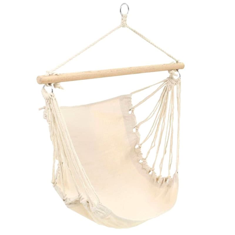 Chaise Hamac Blanc Creme 4