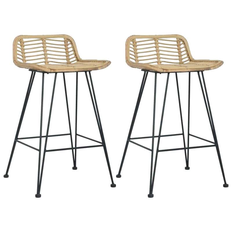 Chaise Haute Rotin Marron 8