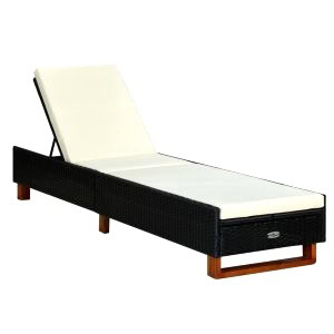 Chaise Longue Jardin Noir 7