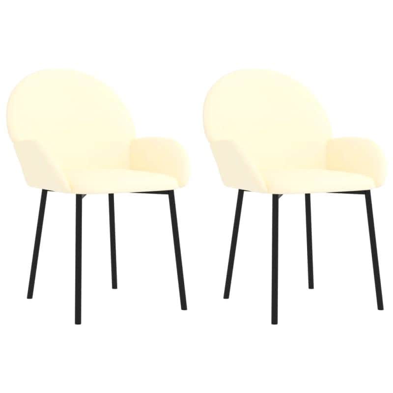 Chaise Moderne Creme 2 6