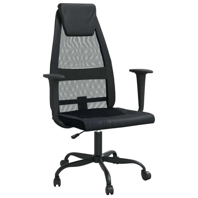 Chaise Reglable Hauteur Noir 8