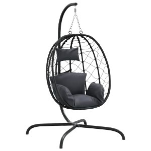 Chaise Suspendue Jardin Anthracite 8