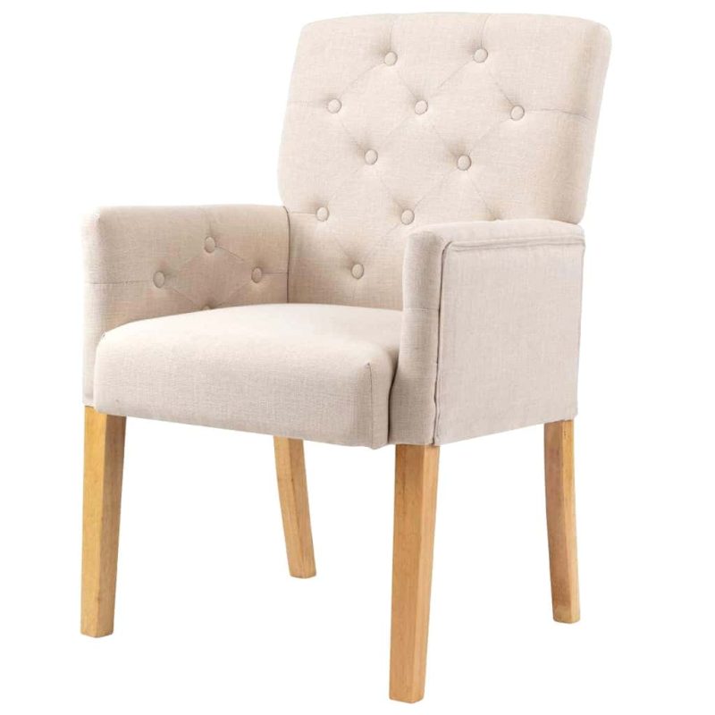 Chaise Tissu Beige 7
