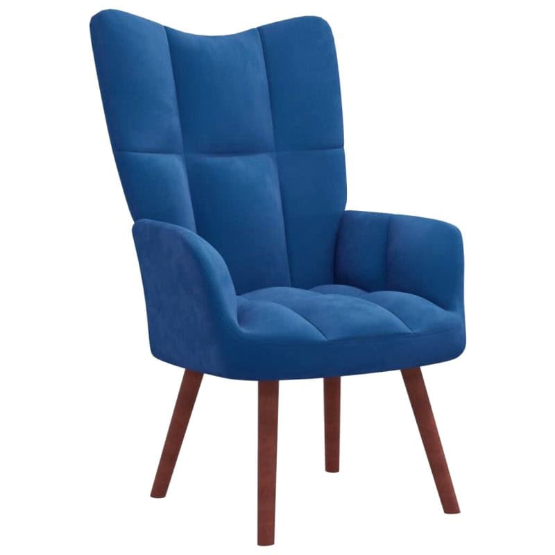 Chaise Velours Bleu 7