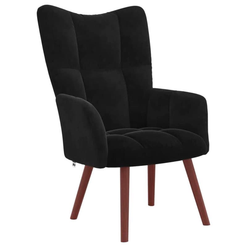 Chaise Velours Noir 8