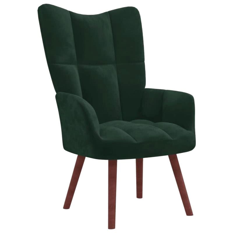 Chaise Velours Vert 7