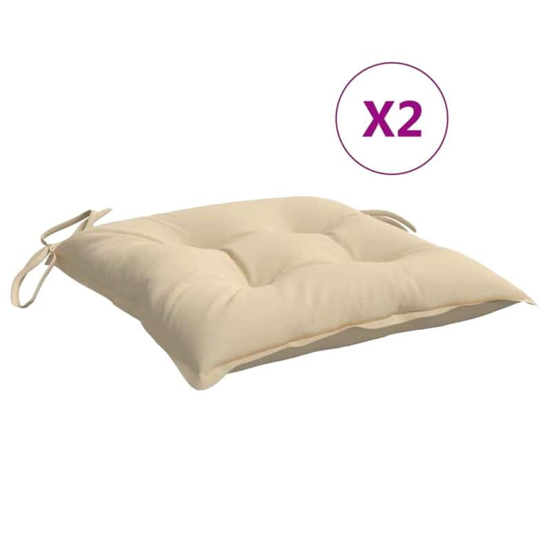 Coussin Chaise Exterieur Beige 2 8