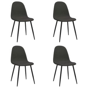 Lot De 4 Chaises Noir 4 4