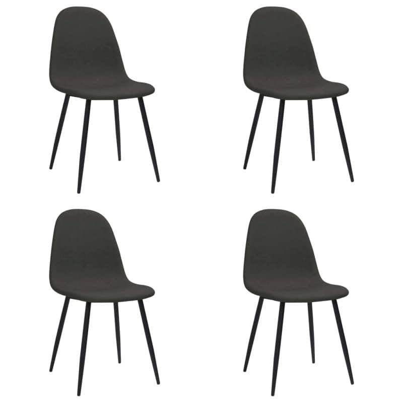 Lot De 4 Chaises Noir 4 4