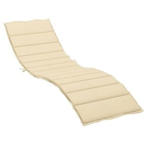 Matelas Chaise Longue Beige 200 X 50 X 3 Cm 8